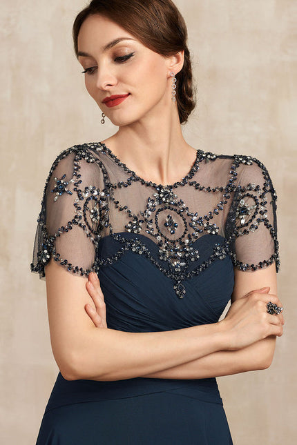 Robe Élégante Mère Mariée Illusion - gallery 3