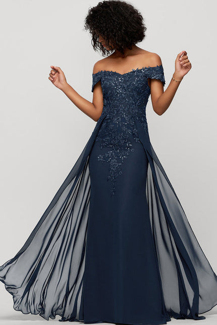 Robe Élégante Épaule Dénudée Paillettes - gallery 5