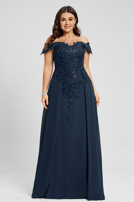 Robe Élégante Épaule Dénudée Paillettes - gallery 8