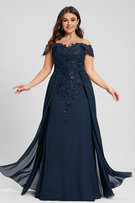 Robe Élégante Épaule Dénudée Paillettes - gallery 6