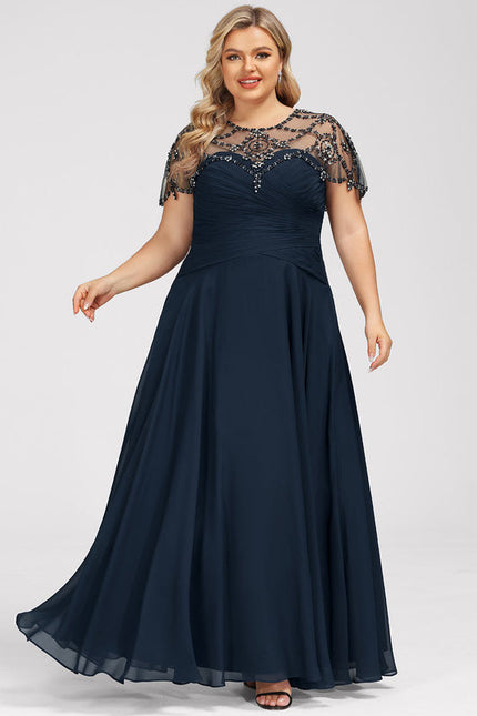 Robe Élégante Mère Mariée Illusion - gallery 6