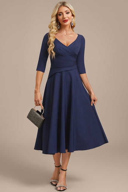Robe Évasée Bleu Marine