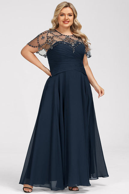 Robe Élégante Mère Mariée Illusion - gallery 7