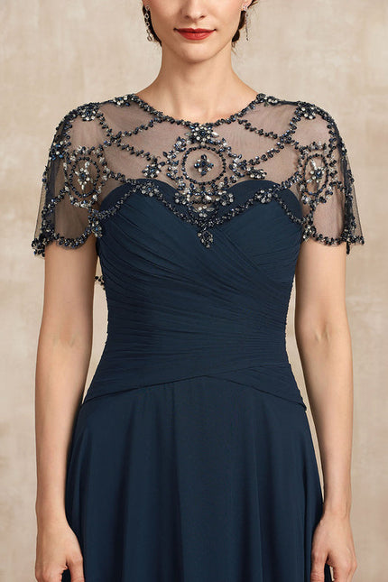 Robe Élégante Mère Mariée Illusion - gallery 1