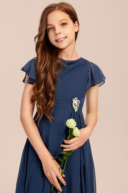 Robe Enfant Élégante Col Rond - gallery 2