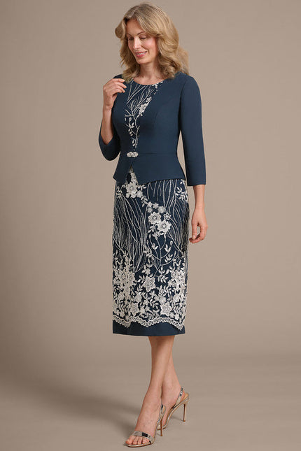 Robe Bleu Marine Chic Pour Mariage - gallery 4