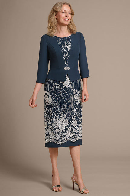 Robe Bleu Marine Chic Pour Mariage - gallery 2