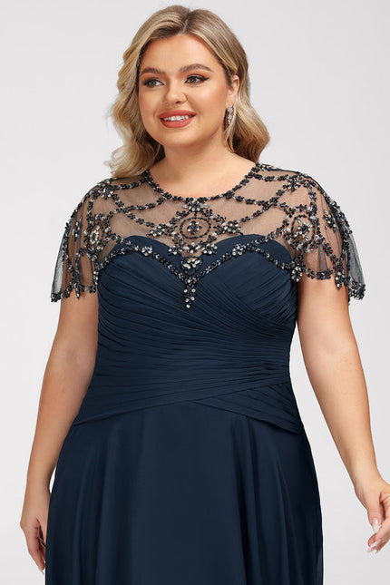 Robe Élégante Mère Mariée Illusion - gallery 9