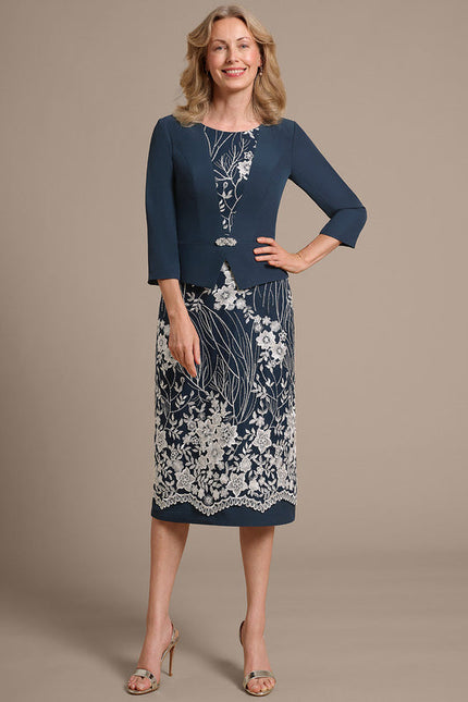 Robe Bleu Marine Chic Pour Mariage