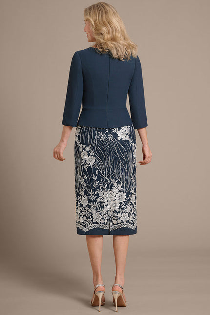 Robe Bleu Marine Chic Pour Mariage - gallery 5