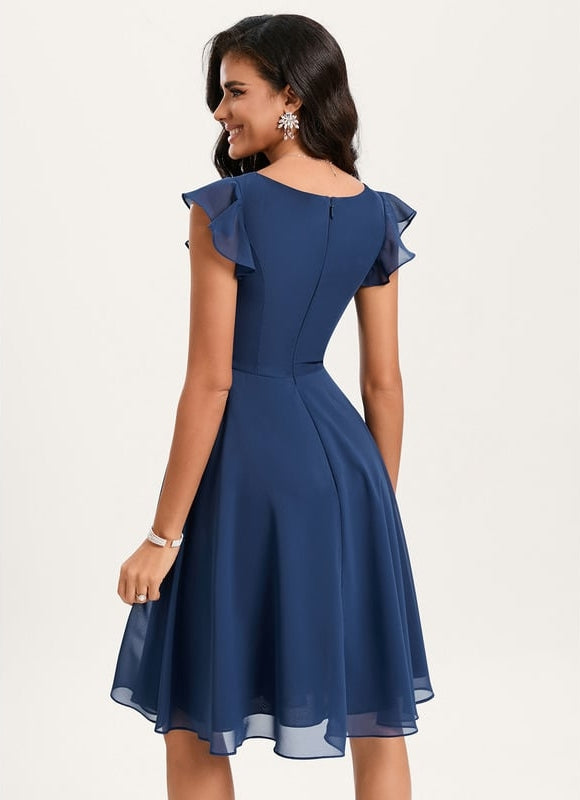 Robe Cocktail Volants Chic Nuit - gallery 3