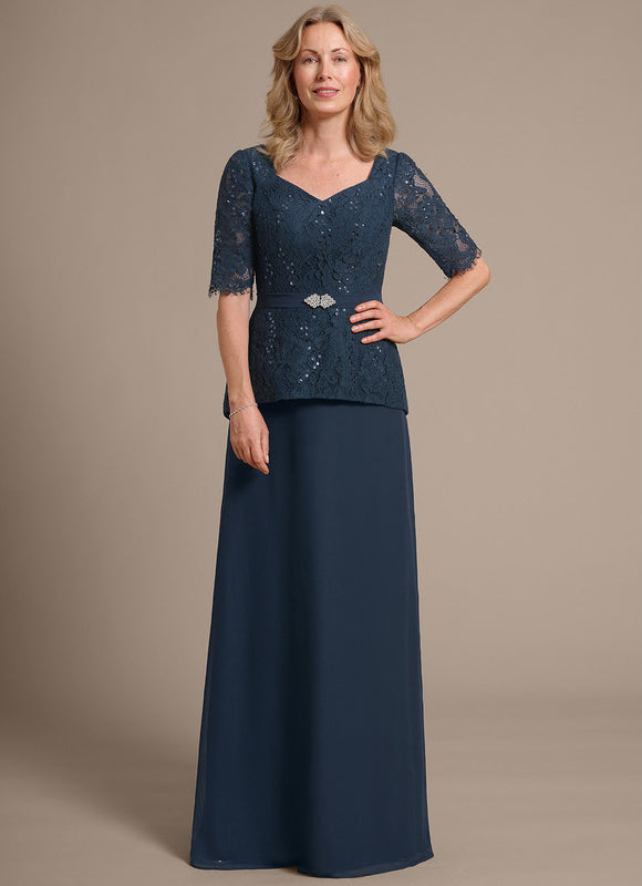 Robe Élégante Mère Mariée Paillettes - gallery 2