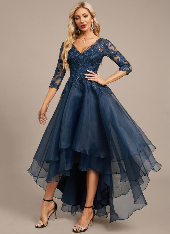 Robe De Soirée Chic En Organza - gallery 2