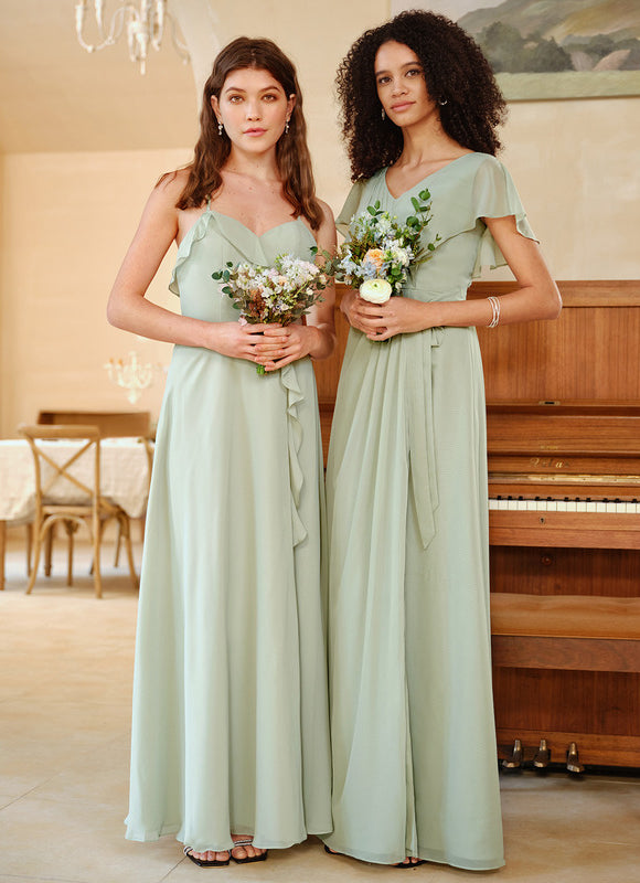 Robe Longue Chic Col V Fendue - gallery 5