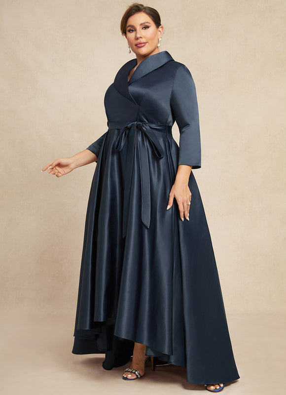Robe Satinée Élégante Col Nœud - gallery 7