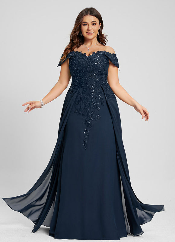 Robe Élégante Épaule Dénudée Paillettes - gallery 6