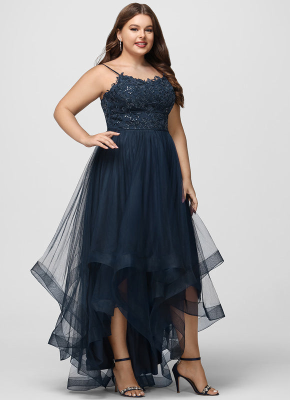 Robe De Bal Chic Asymétrique Pailletée - gallery 7