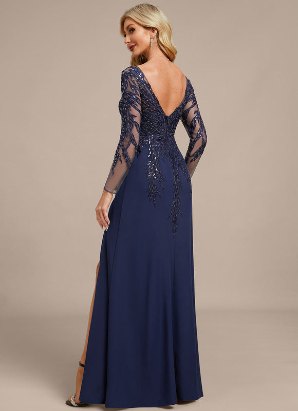 Robe Longue Pailletée Élégante Nuit - gallery 6