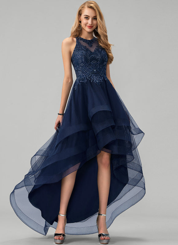 Robe De Bal Tulle Chic Asymétrique