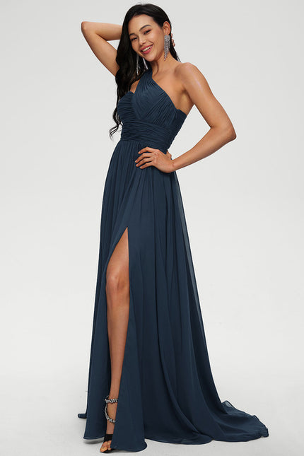 Robe Longue Chic Asymétrique Élégante - gallery 4