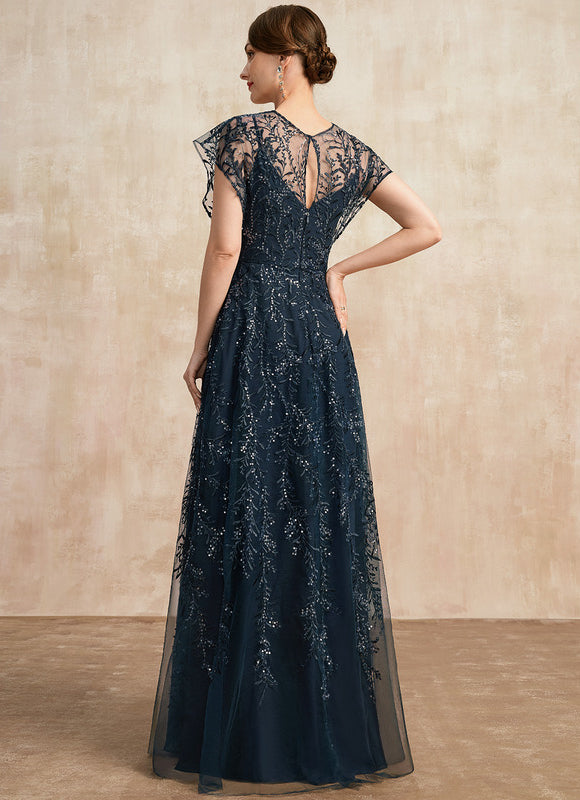Robe Éblouissante Mère Mariée Paillettes - gallery 3