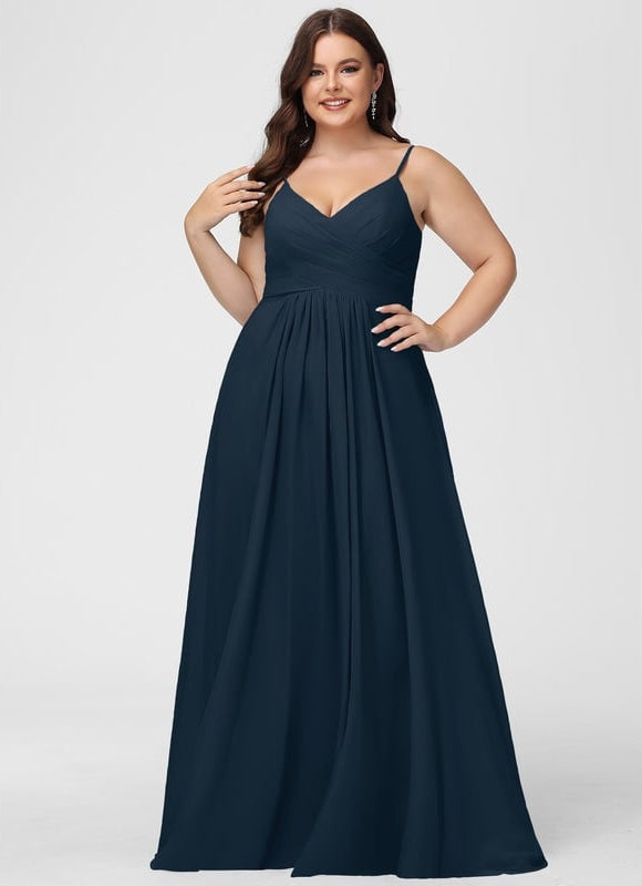 Robe Longue Chic Col V Satinée - gallery 9