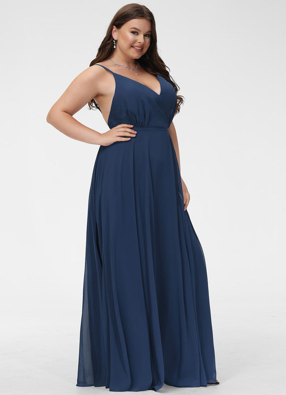 Robe Longue Chic Col V Fendue - gallery 6