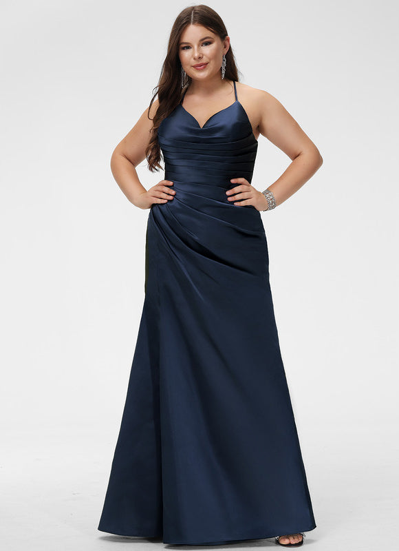 Robe Satinée Élégante Fendue Chic - gallery 6