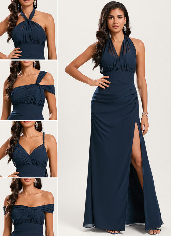 Robe Élégante Mousseline Multi-Styles