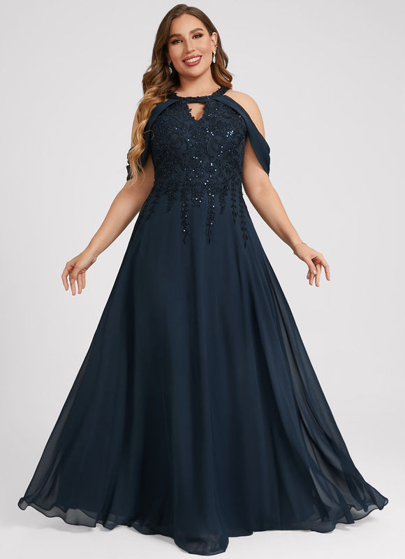 Robe Élégante Paillettes Col Dénudé - gallery 8