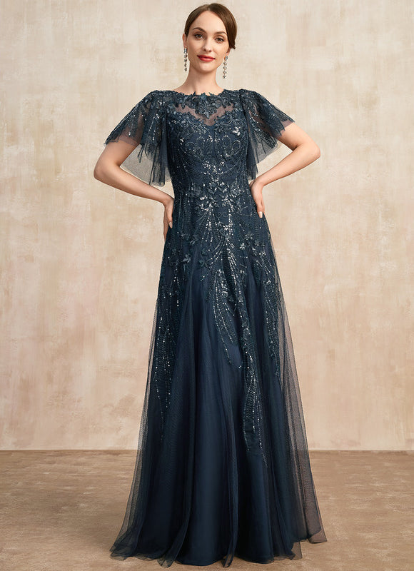 Robe Éblouissante Mère Mariée Paillettes