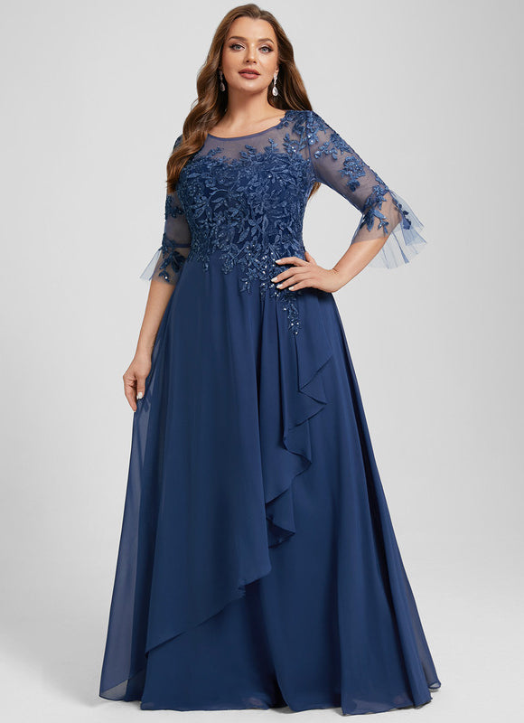 Robe Élégante Mère Mariée Volants - gallery 8