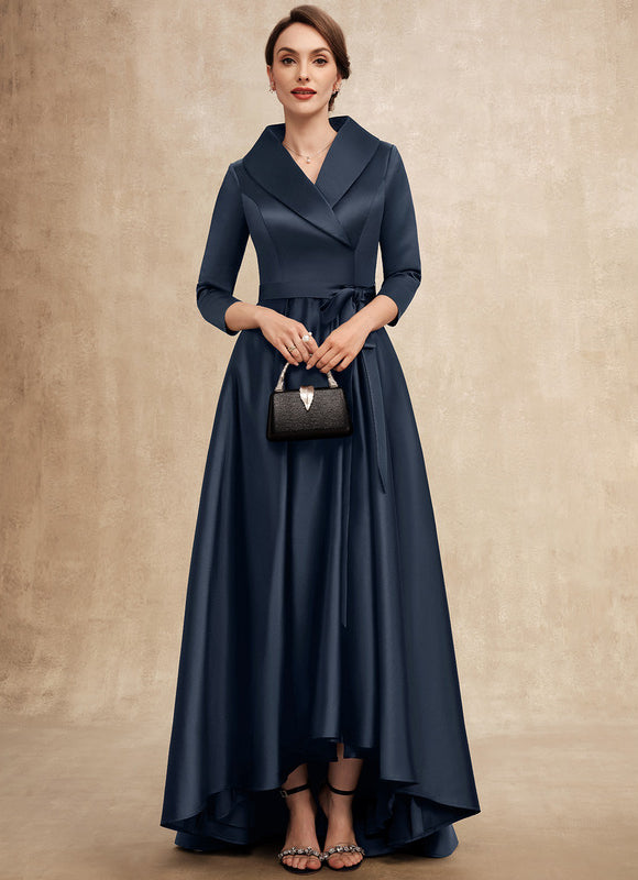 Robe Satinée Élégante Col Nœud - gallery 3