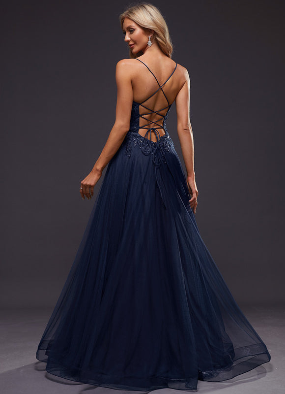 Robe De Bal Tulle Scintillante Élégante - gallery 6