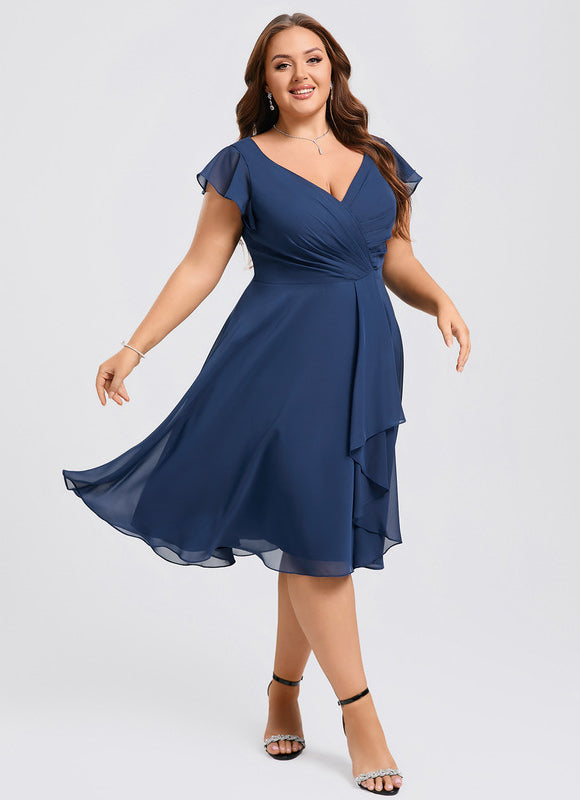 Robe Cocktail Volants Chic Nuit - gallery 7