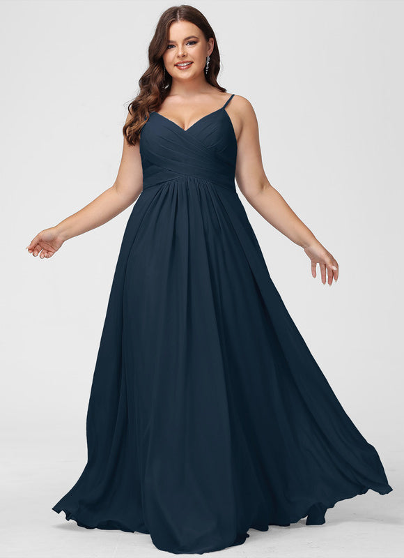 Robe Longue Chic Col V Fendue - gallery 6