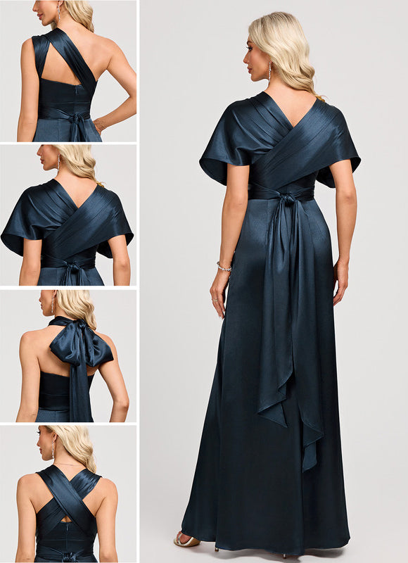 Robe Bleu Marine Décolleté Dos - gallery 1
