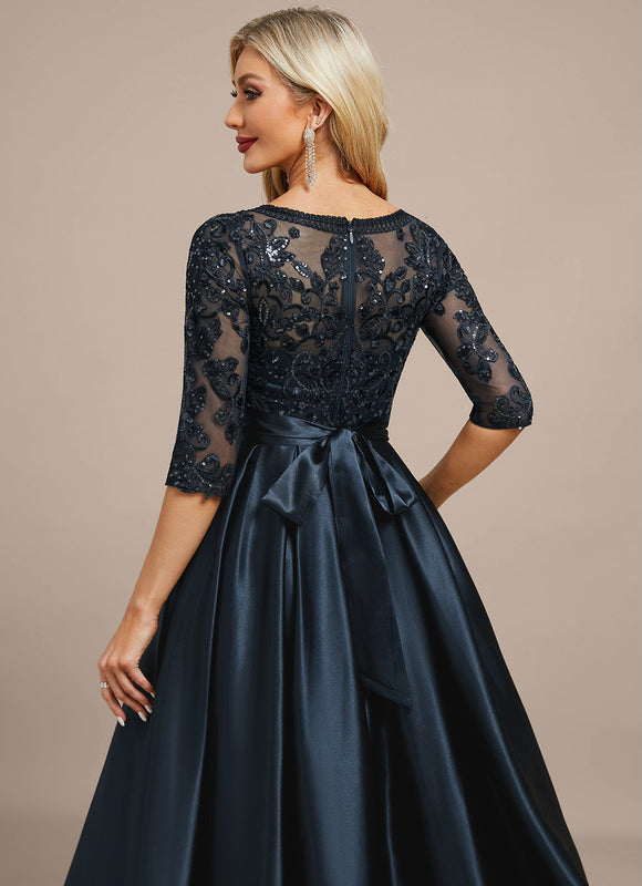 Robe Mère Mariée Satinée Élégante - gallery 7