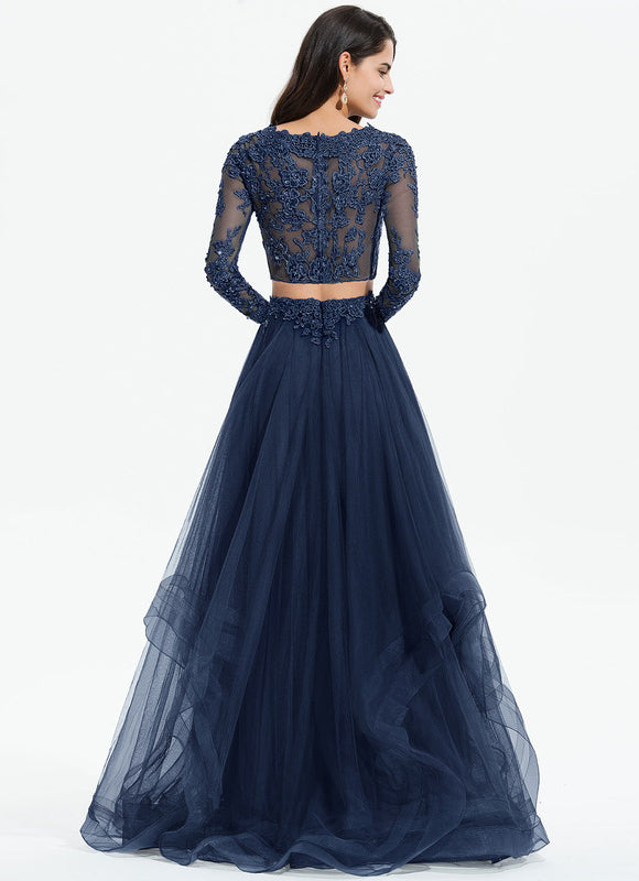 Robe De Bal Tulle Brodée Élégante - gallery 2