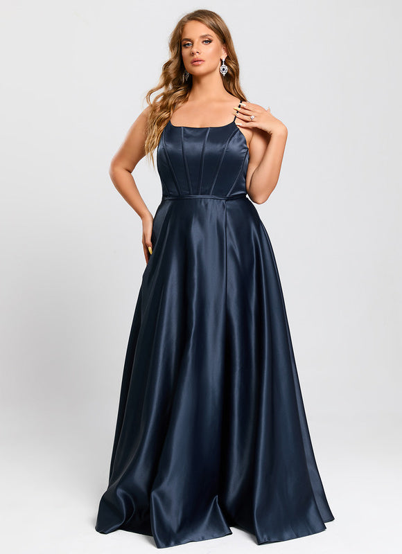 Robe Satinée Élégante Col Épuré - gallery 9