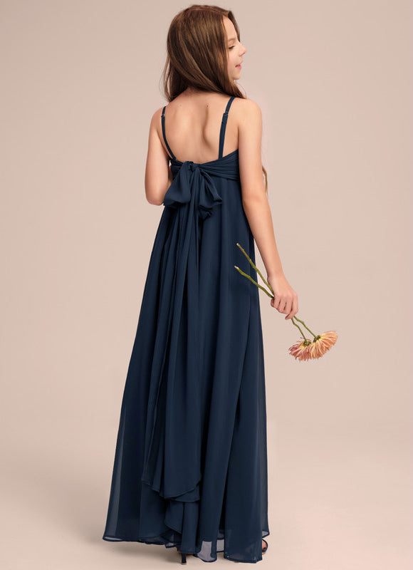 Robe Enfant Élégante Col V Nuit - gallery 4