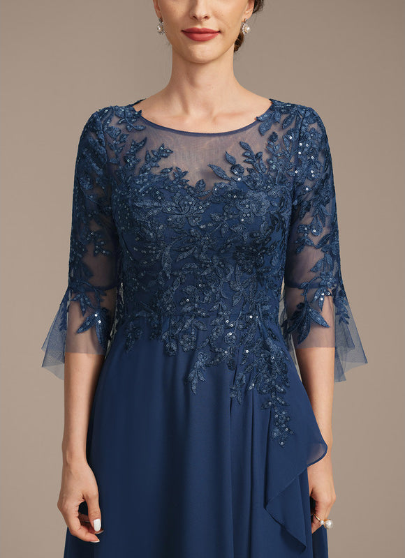 Robe Élégante Mère Mariée Volants - gallery 6