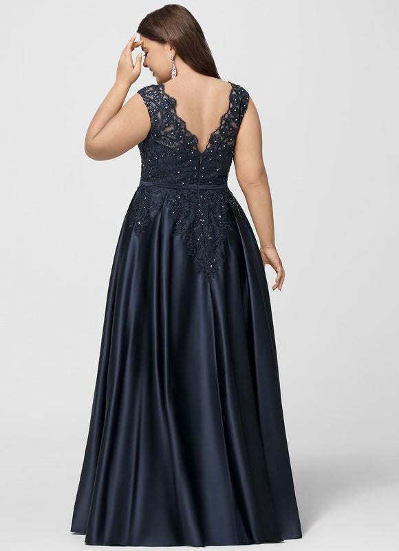 Robe De Bal Satinée Élégante Nuit - gallery 8