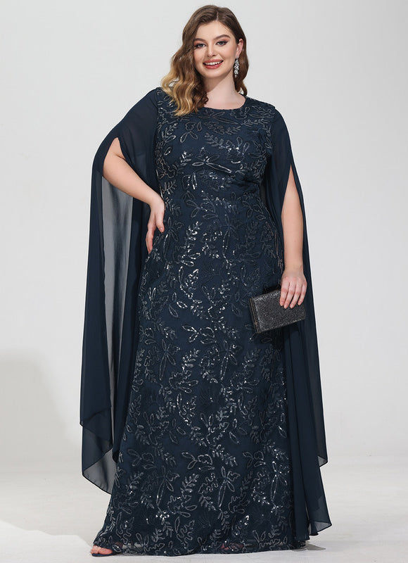 Robe Élégante Pailletée Col Long - gallery 9