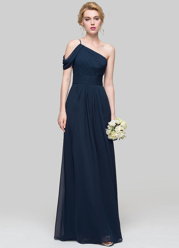 Robe Longue Chic Une Épaule - gallery 4