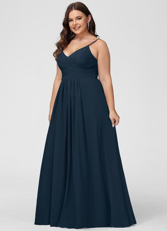 Robe Longue Chic Col V Satinée - gallery 8