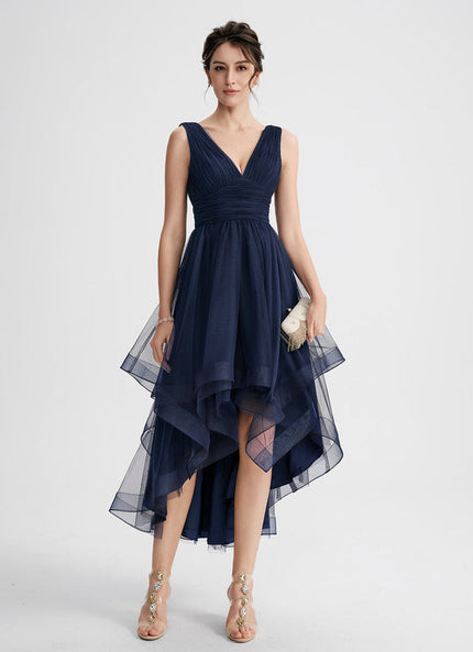 Robe Tulle Volants Chic Nuit