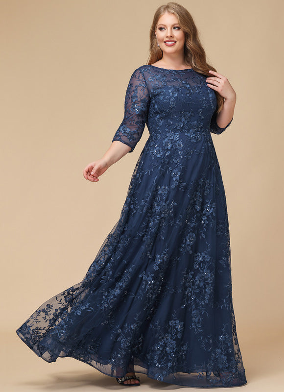 Robe Éblouissante Dentelle Émeraude - gallery 8