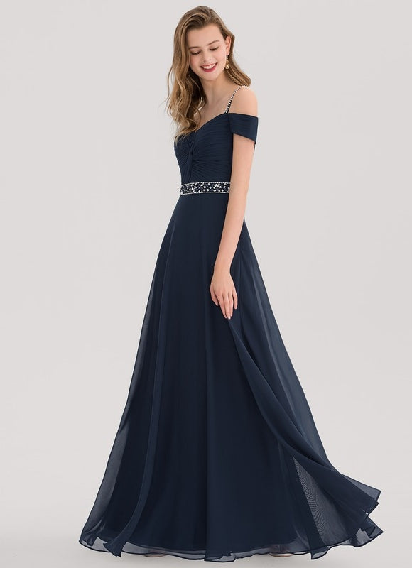 Robe Élégante Col V Paillettes Nuit - gallery 3