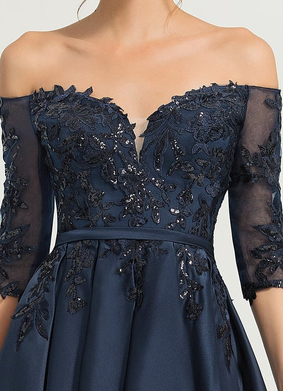 Robe De Bal Chic Asymétrique Élégante - gallery 4